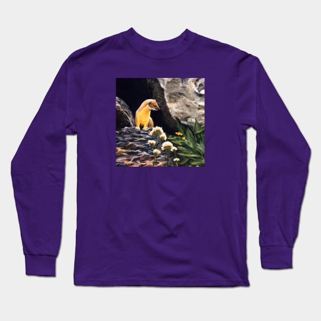 Springtime for Weasel Long Sleeve T-Shirt by ferinefire